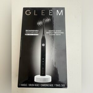 GLEEM Rechargeable Electric Toothbrush Midnight Black